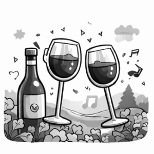 Uma degustação de vinhos em uma vinícola